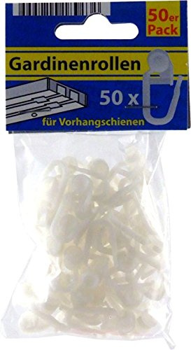 Glonal Partner 50 Stück gardinenrollen für Vorhangschienen