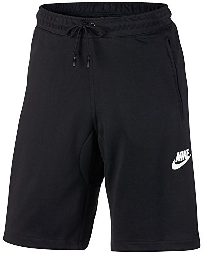 Nike Men's M Nsw Av15 Flc Short - Black/Black/Black/White, X-Large