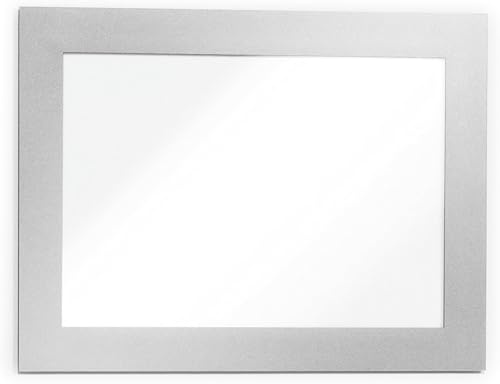 Durable Info-Rahmen Duraframe Magnetic A6, 5 Stück, silber, 494823 | Selbsthaftende Infotasche für Whiteboards und Spinde, Nutzung im Hoch- und Querformat möglich, Magnetrahmen, Made in Poland