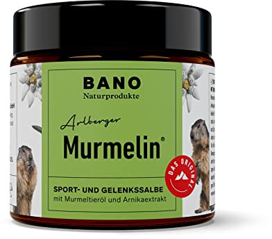BANO Arlberger Murmelin Pomada Deportiva y Articular I Pomada original de la Marmota I HECHO EN AUSTRIA I con Aceite de la Marmota | Árnica | Aceite de Pino de Montaña | Mentol 100 ml