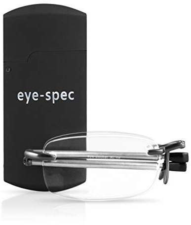 eye-spec Faltbare Lesebrille mit Mini Etui | Stilvolles Klappbares Design für Herren und Damen