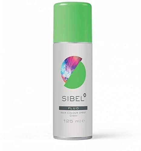 Sibel Fluorescent Hair Colour Spray, Green, 125 g