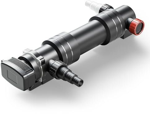 SunSun CUV-636 Teichklärer 7000 l/h / 36 W UVC, Vorklärgerät für Teichfilter & Teichpumpe, Wasserklärer mit UV-Lampe, Lichtfilter zur Algenbekämpfung