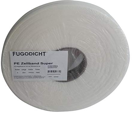 Fugodicht PE Zellband-Vorlegeband Super 2x9mm x 100m weiß