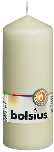 Bolsius Pillar Candle Regular , Ivory 60 mm Width