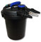Wiltec CPF-180 Filtre de Bassin à Pression avec stérilisation UV - 380 x 380 x 400 mm - 11 W/étang 6000 l Max. / réservoir 20 l - Nettoyage Facile - Filtration Eau à Grand débit