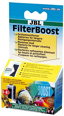 JBL FilterBoost 2518500 Bakterien zur Optimierung der Filterlaufleistung für Süß- und Meerwasser Aquarien, Granulat 25 ml