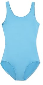 Capezio Women's Tank athletic leotards, Light Blue, S UK
