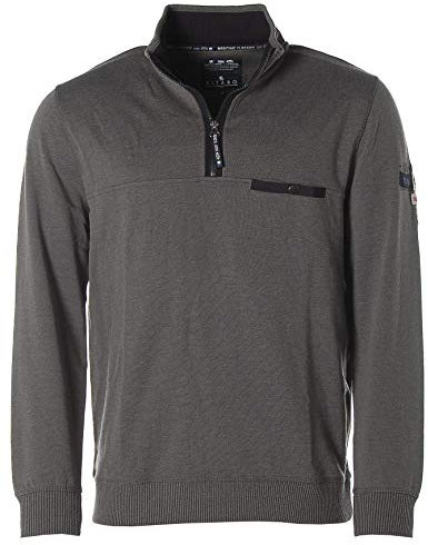 Kitaro Herren Sweatshirt Sweater Troyer -Cape Horn- Castlerock Grey Melange M
