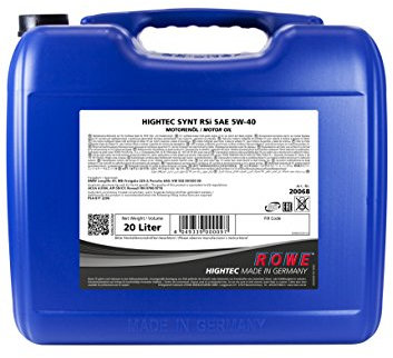 ROWE Hightec Synt RSi SAE 5W-40-20 Liter PKW Motoröl, vollsynthetisch (HC-Synthese) | Made in Germany