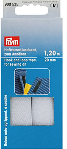 Prym kardborrband, 100% polyamid, vit, 2,80 x 9,00 x 0,48 cm