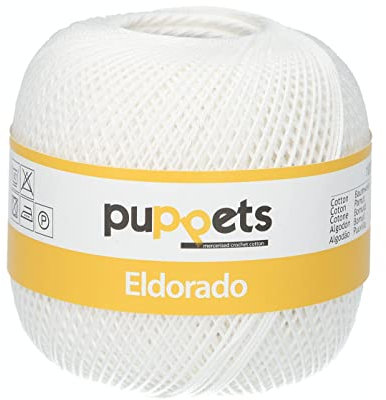 Puppets Eldorade Stärke 6, 50g, 4574006-07001, Farbe:7001, Häkelgarne