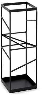 HAKU Möbel Schirmständer, schwarz, Metall - Maße: B 17 x H 49 x T 17 cm, Style: Modern