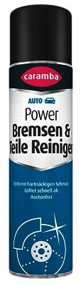 Caramba Power Bremsen & Teile Reiniger, Spray zum Entfetten von Motor- und Fahrzeugteilen, Löst hartnäckige Verschmutzungen, Acetonfrei, 400 ml
