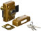 Abus Classik CLK CB 40 B C - Cerrojo con cilindro y botón (40 mm), color bronce