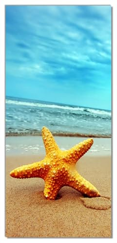 posterdepot Türtapete Türposter Seestern am Strand und Meer - Größe 93 x 205 cm, 1 Stück, ktt0096