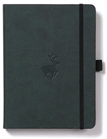 Dingbats* - Tierwelt Notizbuch A5 Blanko - Hardcover aus veganem Leder für Arbeit, Reisen, Uni - mit elastischem Verschlussband