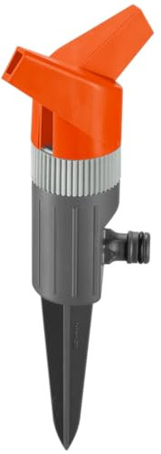 Gardena Classic Rundsprenger Foxtrott: Rasenprenger für gleichmäßige Flächenbewässerung bis 130 m², pfützenfrei, Bewässerungssektor 360 °, sicherer Stand, 13 m Sprengbereich (1953-20)