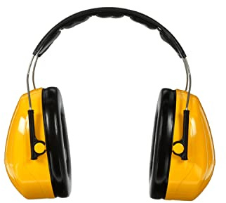 3M PELTOR Optime 98 Earmuffs H9A, Over-the-Head, Yellow