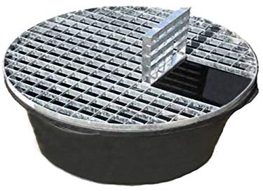 Aqua Moda 90cm 150L Heavy Duty Plastic Reservoir Pebble Pool Sump Reservoir For Water Feature, Round Shape, Garden Relaxation, Underground Pump Access
