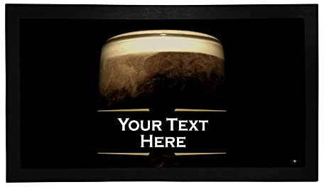 Bang Tidy Clothing Personalised Bar Runner Mat for Home Bars Pubs - Custom Beer Gifts - Add Your Text - Irish Stout