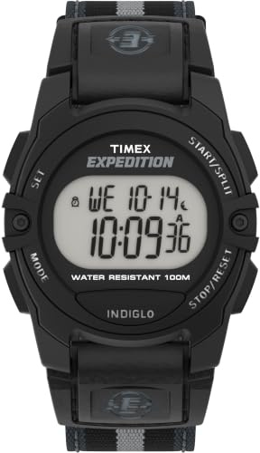 Timex Expedition Digital Chrono Alarm Timer 33mm Fabric Strap Watch