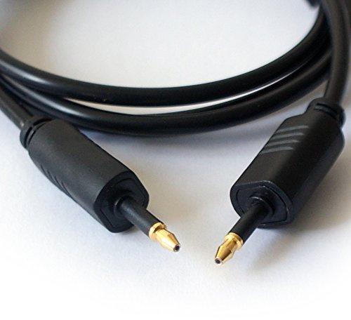 Loops 1m 3.5mm Optical Male to Digital Headphone Jack Plug - SPDIF Toslink Fibre AUX