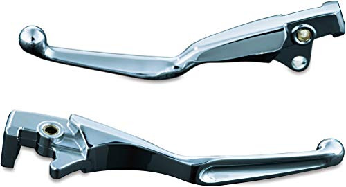 Kuryakyn 7415 Motorcycle Handlebar Accessory: Wide Style Clutch and Brake Trigger Levers for 2006-17 Yamaha Motorcycles, Chrome, 1 Pair