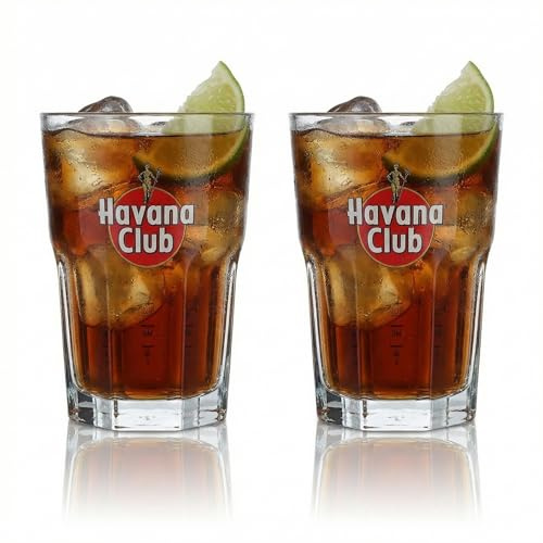 Original Havana Club Exclusivgläser mit Farblogo im 2er Set