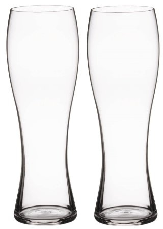 Spiegelau Imperial Juego de 2 Vasos de Cerveza de Trigo en Tubo de Regalo, Cristal