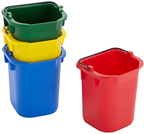 Gummimaid kommersiella produkter FG9T83010000, 5qt desinfektionsmedel betala – röd/gul/blå/grön