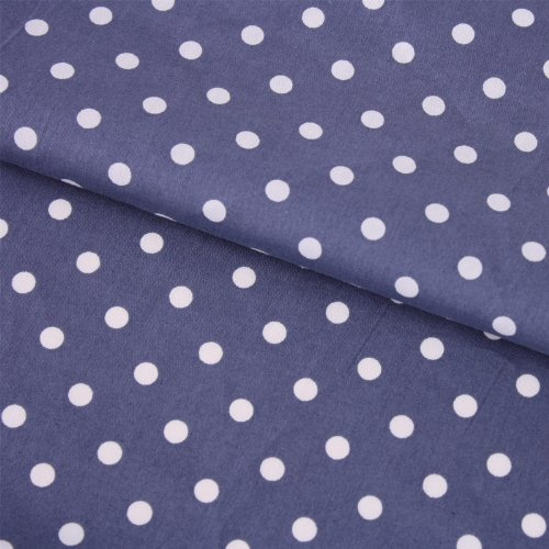 Stoff Meterware Punkte 7 mm Baumwolle - 1 Meter, Schadstoffgeprüft, Gepunktet, Tupfen, Dots, Baumwollstoff, Kinderstoff, Dekostoff, Karneval, Fasching, Kostüme (Weiß auf Grau)