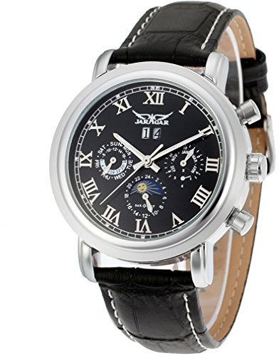 FORSINING Mens Luxury Automatic Day-Night Calendar Wrist Watch JAG349M3S2