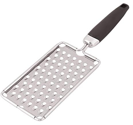 Sourcingmap Plastic Handle Home Restaurant Vegetable Cheese Grater Zester Slicer Silver Tone
