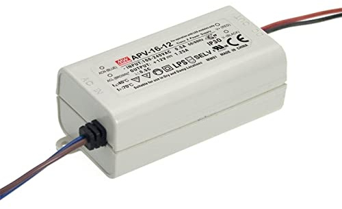 LED Netzteil 16W 24V 0,67A ; MeanWell, APV-16-24 ; Schaltnetzteil