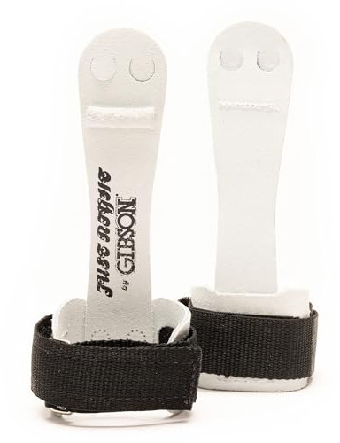 Gibson Athletic Just Right kardborrkrok och ögla ojämna bargrepp, gymnastik, vit/svart, X-Small