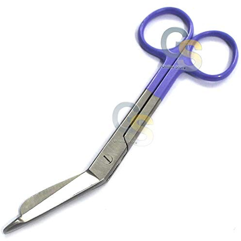 G.S New 3 O.R Nurses Lister Bandage Scissors 5.5 Color Handle(Purple)