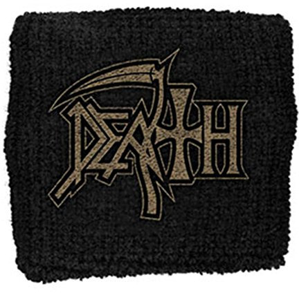 Death - Stoff Armband Logo (Einheitsgröße) (Schwarz)