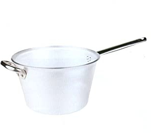 Pentole Agnelli ALMR65B30 Aluminio Profesional 5 mm Cazuela Radiante para Polenta, 8 L
