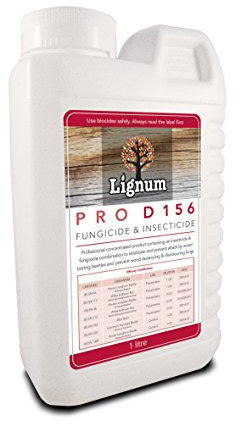 Fungicide and Insecticide 1L Concentrate - Woodworm, Dry and Wet Rot Timber Treatment