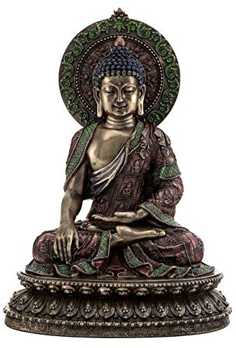Top Collection Shakyamuni Buddha Statue- The Enlightened One Sculpture in Cold Cast Bronze-10.5-Inch Supreme Buddha Figurine