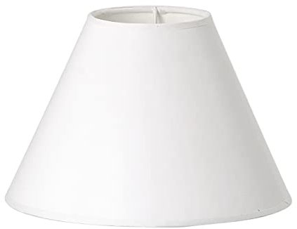 VBS Lampenschirm weiß rund Ø 23cm (unten) 10cm (oben) rund blanko Landhaus Vintage Papierschirm