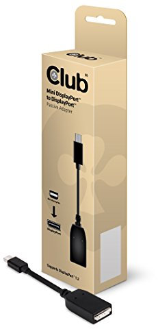 CLUB3D UltraAV Mini DisplayPort to DisplayPort Adapter Cable (CAC-1110), Black
