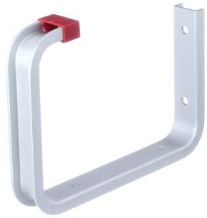 Alberts 805562 Deckenhaken | wahlweise in verschiedenen Größen | abgewinkelt | Aluminium | Hakentiefe 120 mm | Gesamthöhe 160 mm