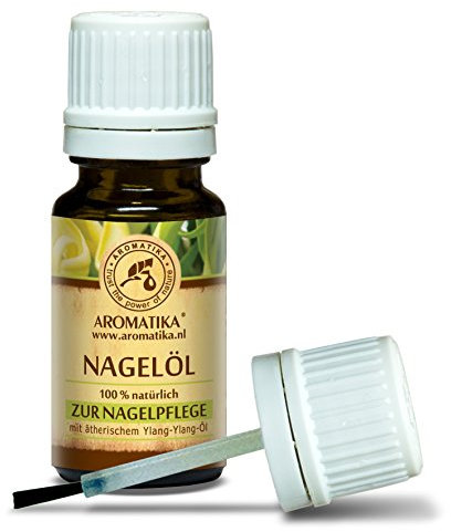 Olio per Unghie e Cuticole 10ml per Crescita delle Unghie - Rinforzante per Unghie Fragili - Cura dell'Unghia con Olio di Limone al 100% Naturale - Olio di Ylang Ylang - Jojoba e Semi D'Uva