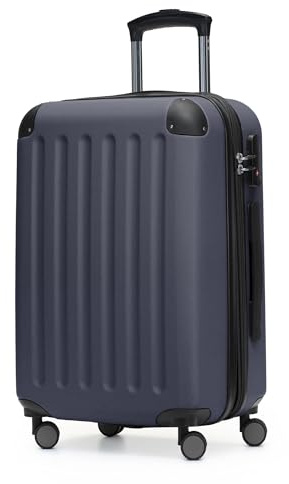 Hauptstadtkoffer Spree – Bagage à Main, 55 × 36 × 21 cm, Serrure TSA, 4 Roues, 42 litres, Valise de Voyage, Valise Rigide, Trolley, Bagage Cabine, Extensible, Bleu foncé