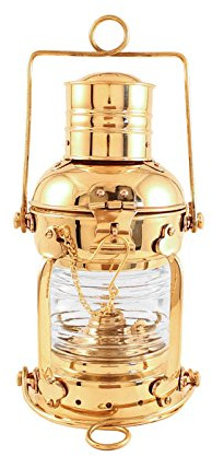 Vermont Lanterns Brass Anchor Lamp - Ship Lantern (10, Brass)