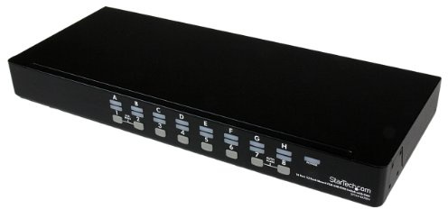 StarTech.com 16 Port 1U Rackmount USB KVM Switch with OSD (SV1631DUSBU)