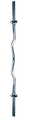 Movi Fintess BC120 Langhantelstange Gewinde, Silver