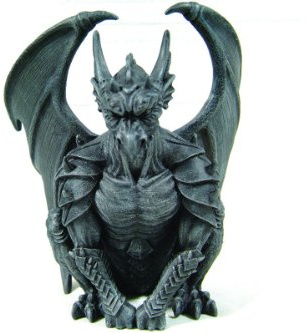 PTC 6.25 Inch Resin Medieval Sitting Guardian Gargoyle with Wings Statue